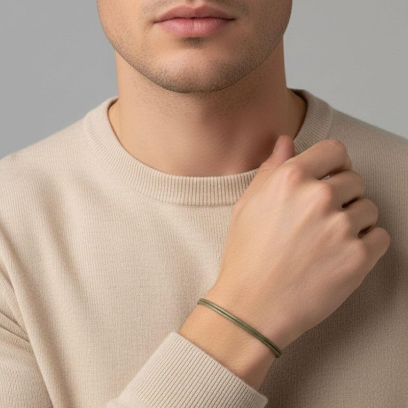 Luck Strings Adjustable Wax Nylon Cord Bracelet for Men Women Adult - Vegan Leather String | Unisex Waterproof Nautical & Surfer Style Friendship Gift, Minimalist - Image 5